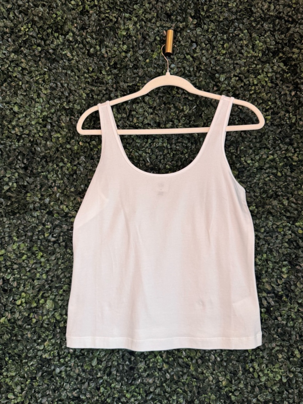 CAbi White Scoop Neck Tank Top